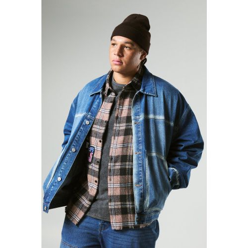 Grande taille - Veste oversize en jean homme - XXXL - Boohooman - Modalova