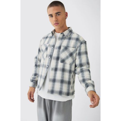 Surchemise oversize à carreaux - L - Boohooman - Modalova