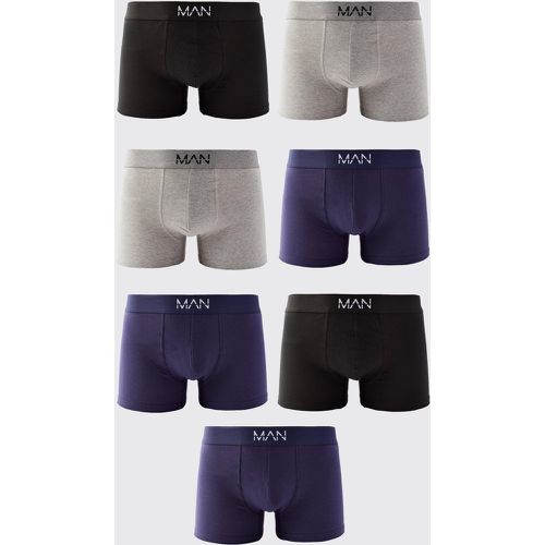 Lot de 7 boxers colorés à inscription - MAN - S - Boohooman - Modalova