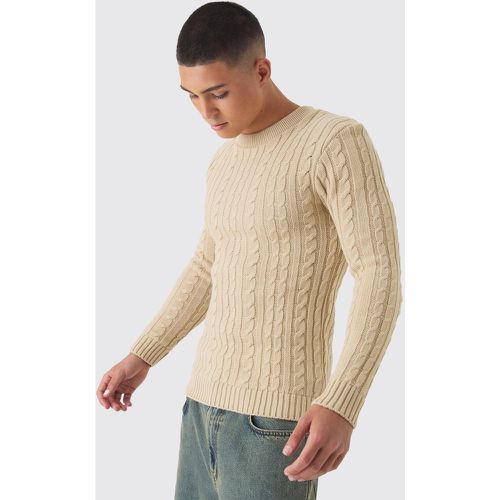 Pull habillé en maille torsadée - S - Boohooman - Modalova