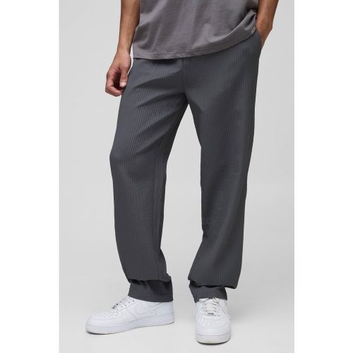 Pantalon droit technique à taille élastiquée - S - Boohooman - Modalova