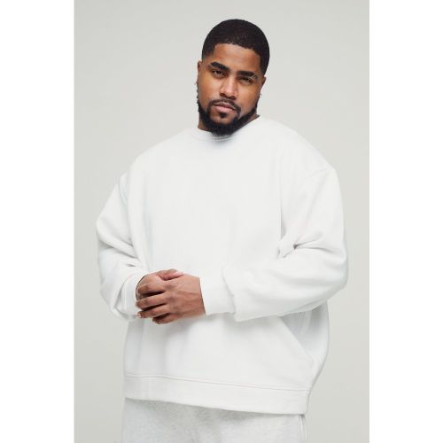 Grande taille - Sweat oversize basique à col ras du cou homme - XXXL - Boohooman - Modalova