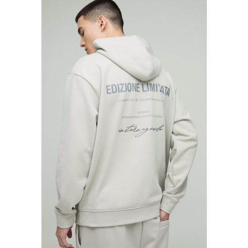 Sweat à capuche oversize épais à col zippé - S - Boohooman - Modalova