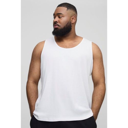 Grande taille - Débardeur côtelé basique - XXXL - Boohooman - Modalova