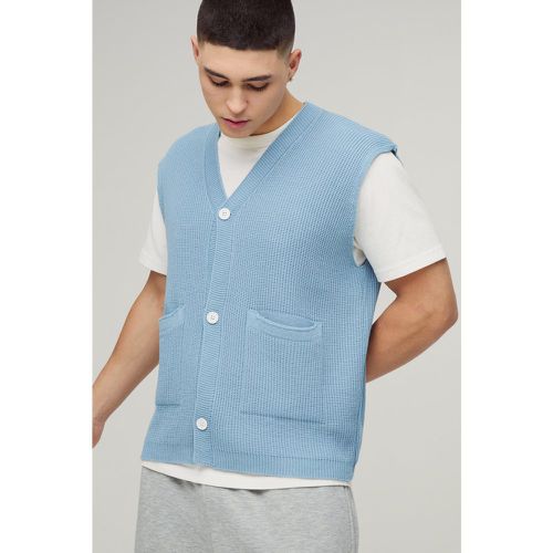 Pull oversize côtelé en maille - S - Boohooman - Modalova