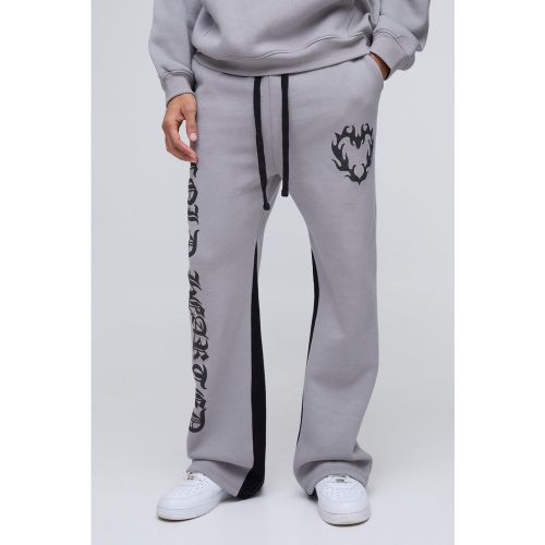 Jogging flare à empiècement contrastant - S - Boohooman - Modalova
