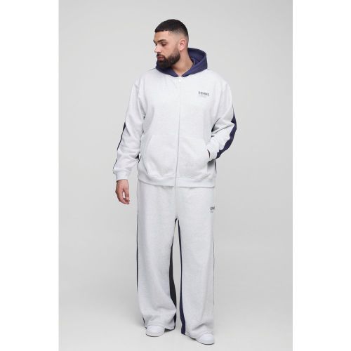 Grande taille - Survêtement oversize color block - XXXL - Boohooman - Modalova