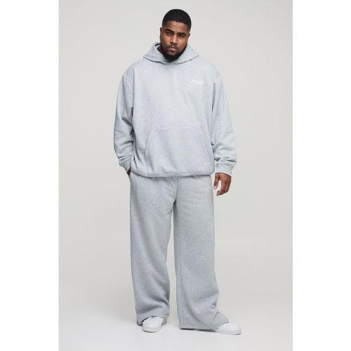 Grande taille - Survêtement oversize avec sweat à capuche et fente - XXXL - Boohooman - Modalova