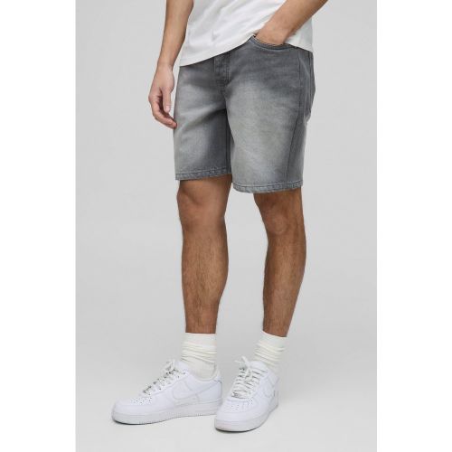 Short slim en jean délavé - 28 - Boohooman - Modalova