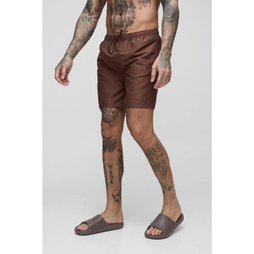 Tall - Short de bain court à logo - S - Boohooman - Modalova