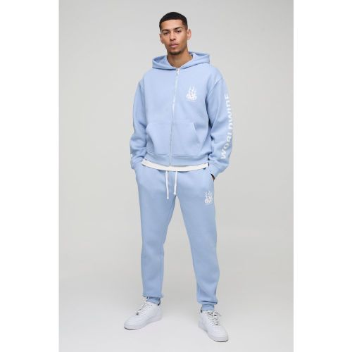 Survêtement oversize zippé épais - S - Boohooman - Modalova