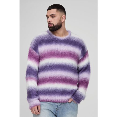 Grande taille - Pull oversize à rayures - XXL - Boohooman - Modalova
