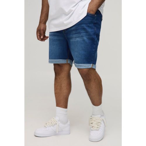 Grande taille - Short en jean stretch - 38 - Boohooman - Modalova