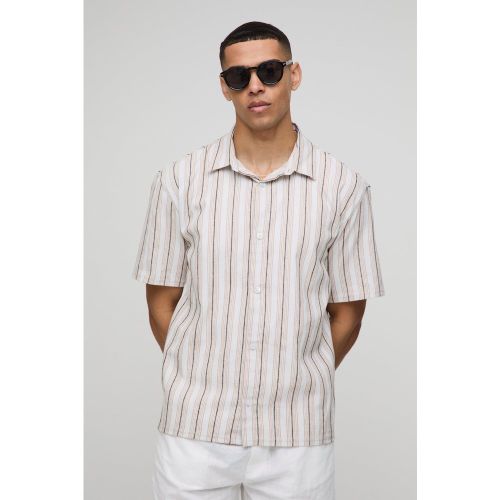 Chemise oversize rayée - S - Boohooman - Modalova