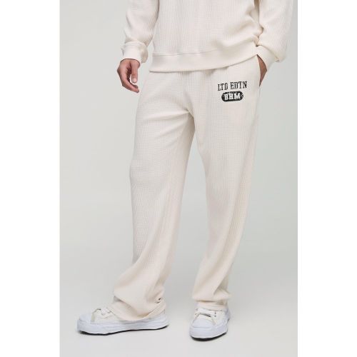 Jogging droit en tissu gaufré - S - Boohooman - Modalova