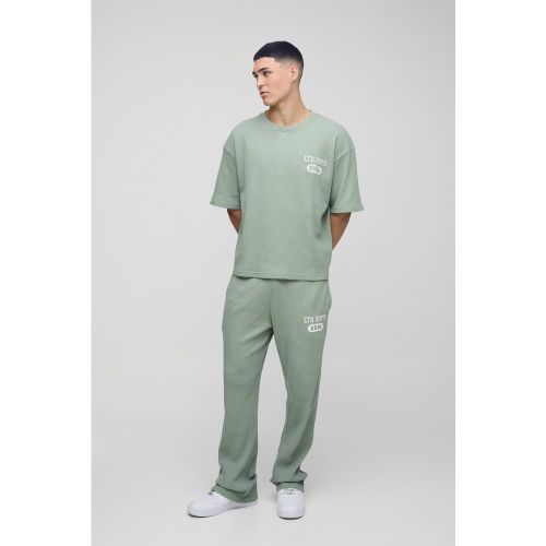 Survêtement oversize avec t-shirt et jogging - S - Boohooman - Modalova