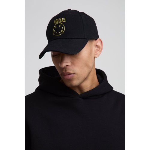 Casquette à imprimé Nirvana - ONE SIZE - Boohooman - Modalova