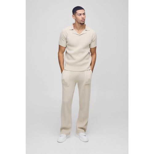 Jogging droit côtelé - S - Boohooman - Modalova