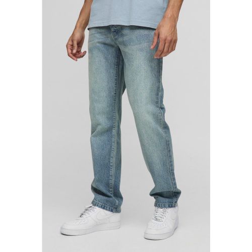 Jean droit délavé - 28R - Boohooman - Modalova