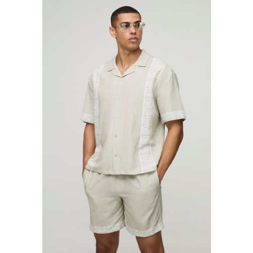 Ensemble oversize imprimé et short - S - Boohooman - Modalova
