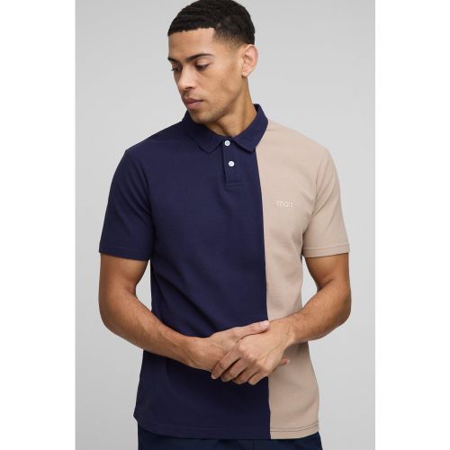 Polo cintré à surpiqûres - MAN - S - Boohooman - Modalova