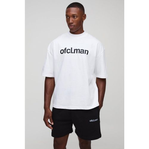 Ensemble oversize à col montant avec t-shirt et short - Ofcl homme - S - Boohooman - Modalova