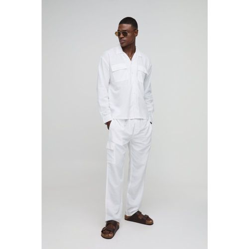 Ensemble oversize avec chemise cargo et pantalon - S - Boohooman - Modalova
