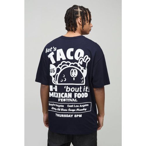 T-Shirt Oversize À Imprimé Taco - M - boohoo - Modalova