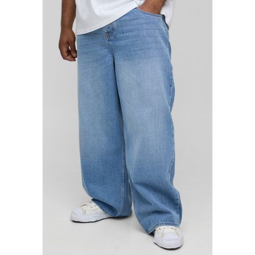 Grande taille - Jean large à poches fonctionnelles - 38 - Boohooman - Modalova