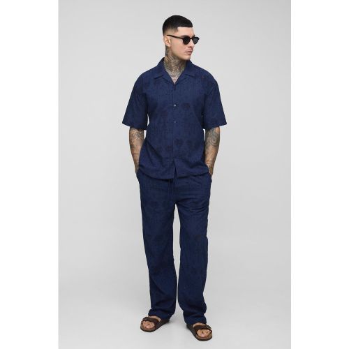Tall - Ensemble à imprimé palmier - S - Boohooman - Modalova