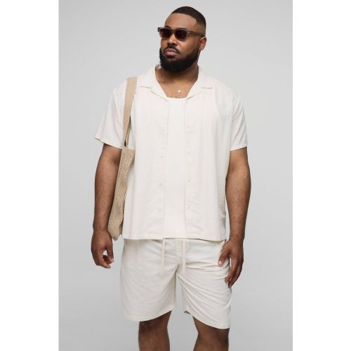 Grande taille - Ensemble avec chemise et short homme - 2XL - Boohooman - Modalova