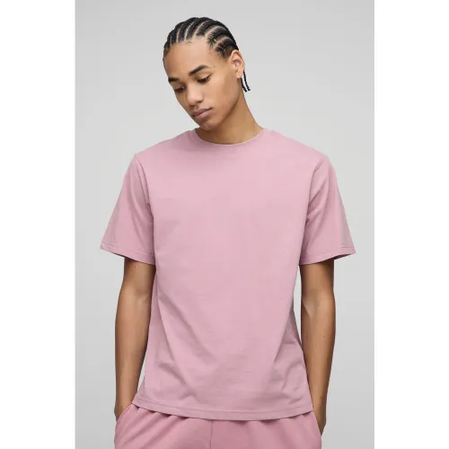 T-shirt ras-du-cou basique - S - Boohooman - Modalova