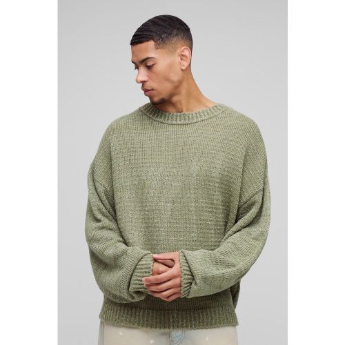 Pull oversize bouclé en acrylique - L - Boohooman - Modalova