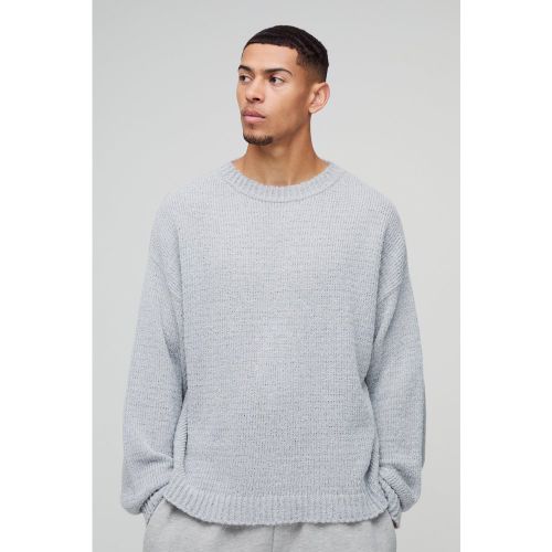 Pull oversize bouclé en acrylique - S - Boohooman - Modalova