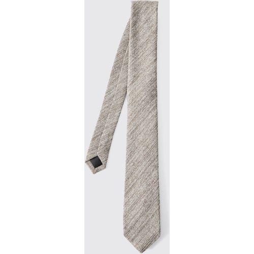Textured Formal Tie - ONE SIZE - Boohooman - Modalova