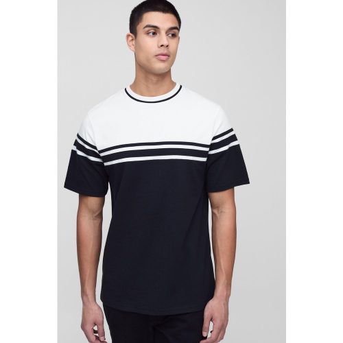 Tall - T-shirt color block - S - Boohooman - Modalova