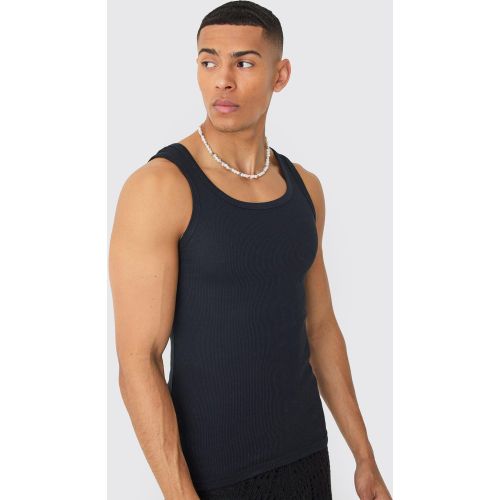 Débardeur côtelé basique - S - Boohooman - Modalova