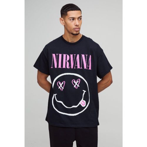 T-shirt oversize à imprimé Nirvana - S - Boohooman - Modalova
