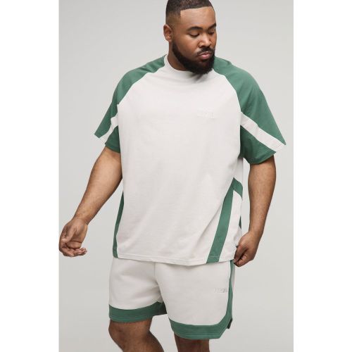 Grande taille - Ensemble oversize color block - MAN - XXXL - Boohooman - Modalova