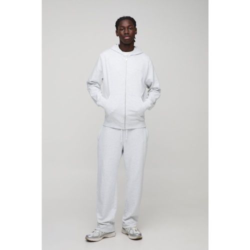 MAN. Ensemble basique avec sweat à capuche zippé et jogging - S - Boohooman - Modalova