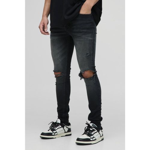 Jean super skinny délavé déchiré - 32R - Boohooman - Modalova