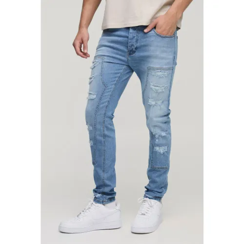 Jean charpentier déchiré - 28R - Boohooman - Modalova