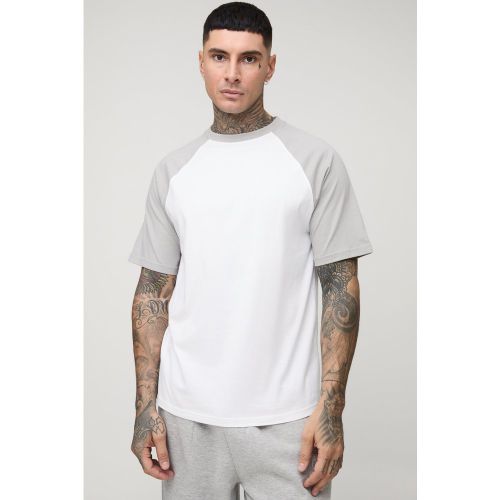 Tall - T-shirt à manches raglan - S - Boohooman - Modalova