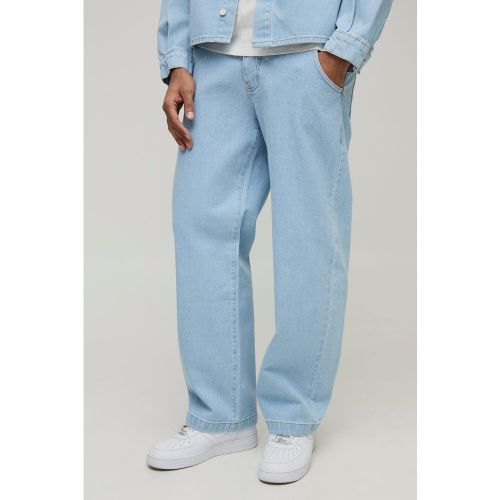 Pantalon large délavé clair - 28R - Boohooman - Modalova