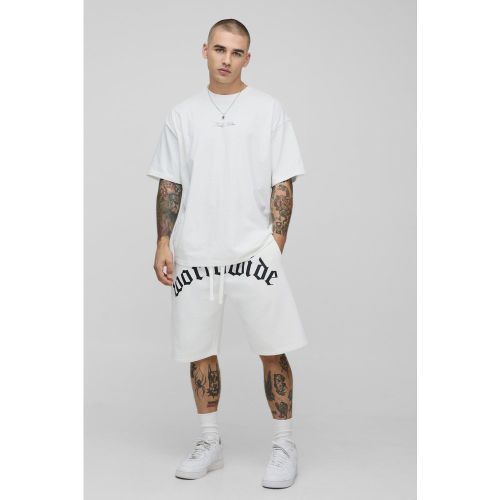 Ensemble oversize avec t-shirt et short - S - Boohooman - Modalova