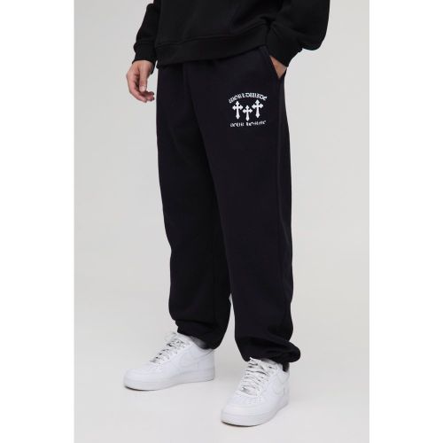 Jogging oversize à imprimé Worldwide Cross - S - Boohooman - Modalova