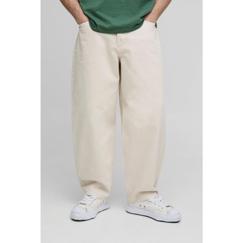 Jean bouffant délavé écru - 28R - Boohooman - Modalova