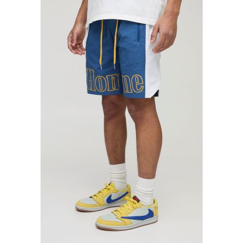 Short large mi-long en nylon - S - Boohooman - Modalova