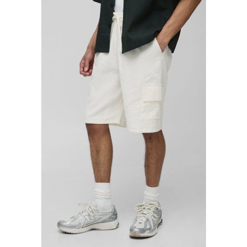 Pantalon cargo large à taille élastiquée - S - Boohooman - Modalova