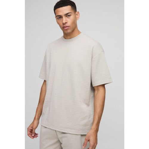 T-shirt oversize à surpiqûres - S - Boohooman - Modalova
